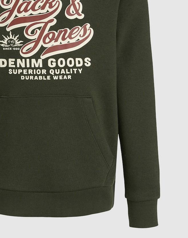 JACK JONES KIDS JJELOGO SWEAT HOOD 2 COL 25/26 NOOS JNR