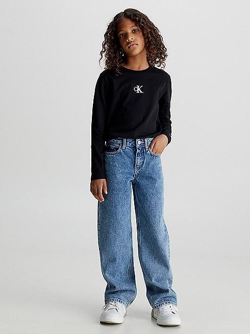 CALVIN KLEIN JEANS CK LOGO LS T-SHIRT