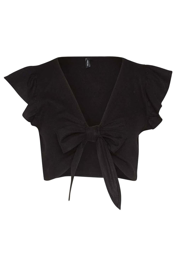 VERO MODA VMMYMILO SL CROP TIE TOP WVN GA