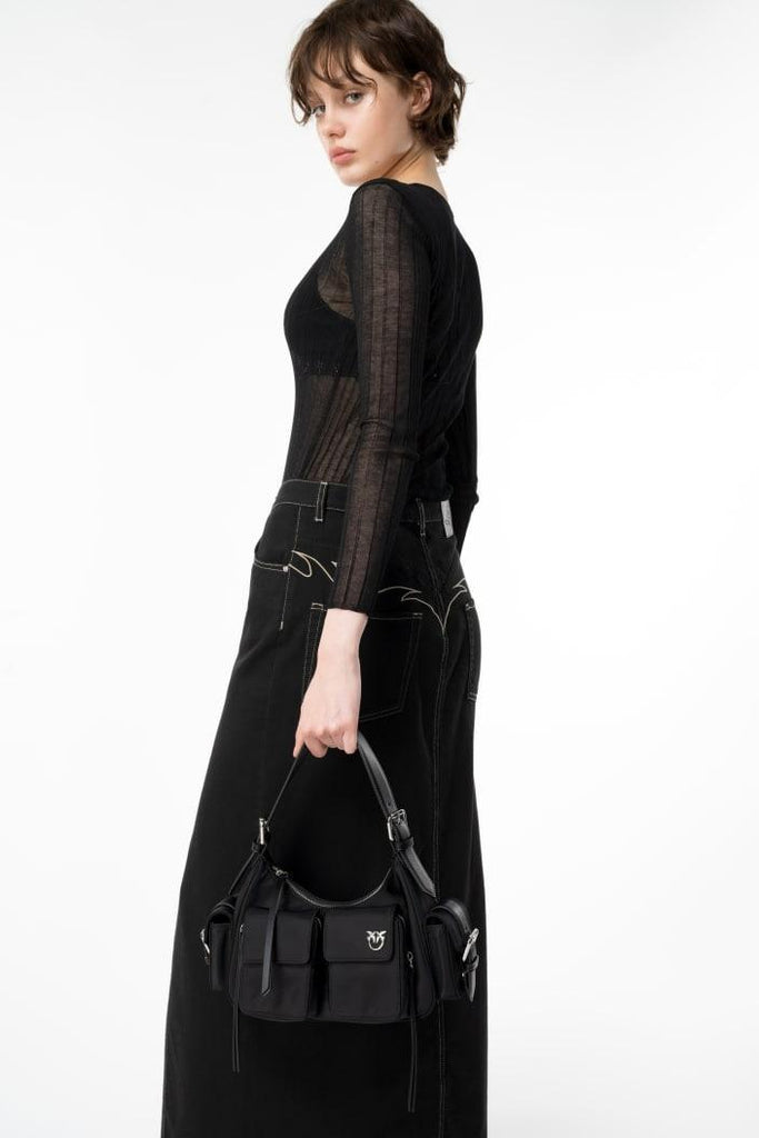 PINKO CARGO BAG RECYCLED MATERIAL