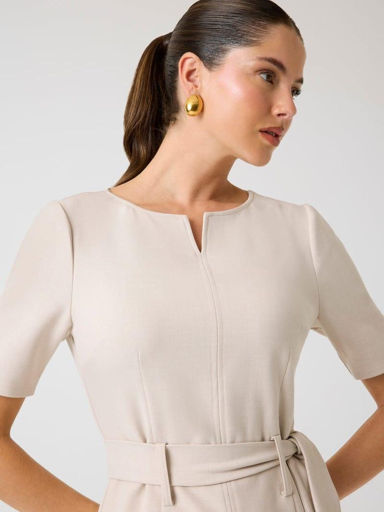 GUESS MARCIANO BESSY SLIM SS MIDI DRESS