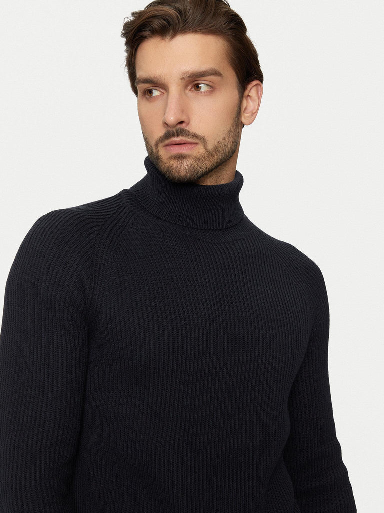 JACK AND JONES JJPANNEL KNIT ROLL NECK AW24
