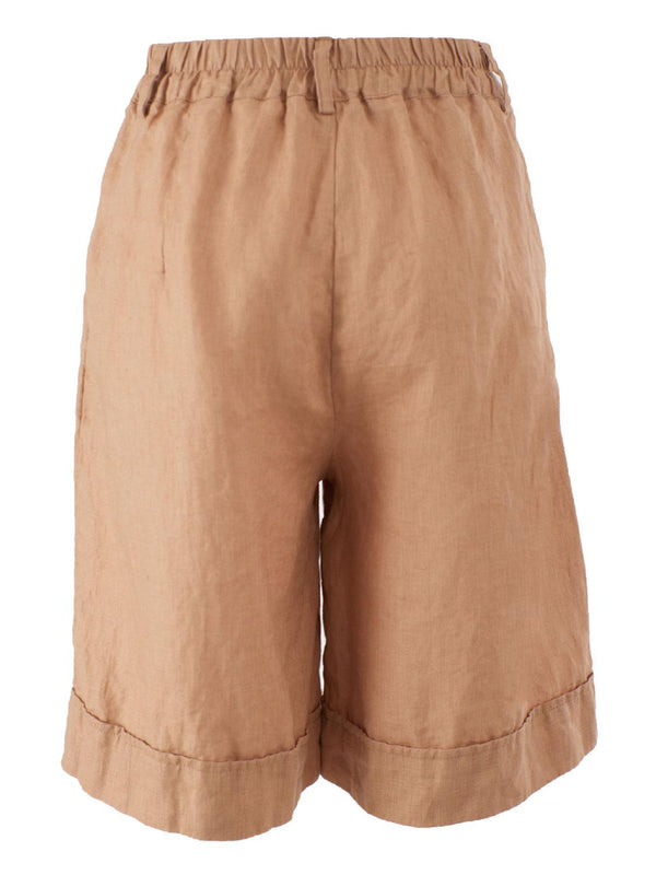 YES ZEE BERMUDA DONNA STAMPATO CON RISVOLTO