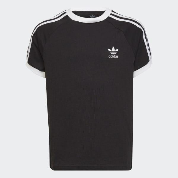 ADIDAS ORIGINALS 3STRIPES TEE        BLACK