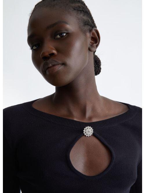 LIU JO ECS MAGLIA M/L CROPPED VISCO