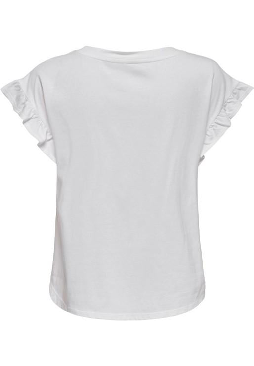 ONLY ONLGRAPE S/S FRILL O-NECK TOP JRS