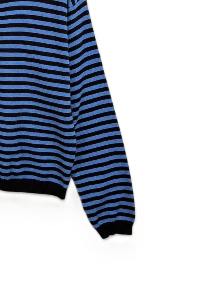 LOVEme Maglia girocollo a righe bicolore