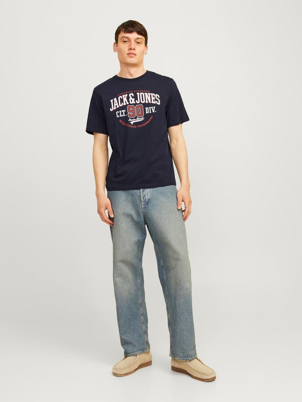 JACK AND JONES JJELOGO TEE SS O-NECK 2 COL AW24 SN