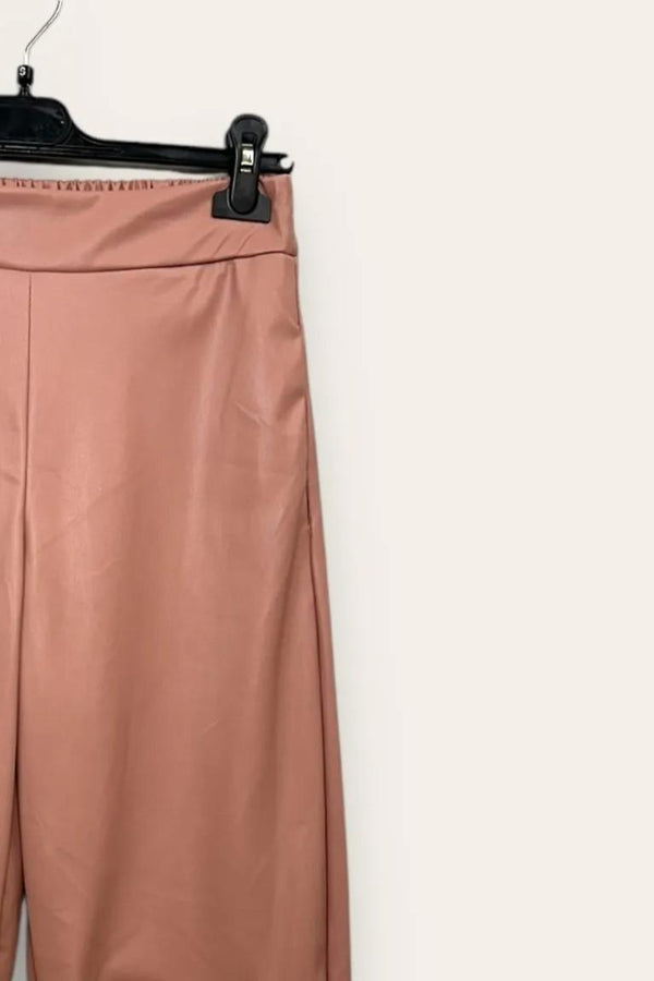 LOVEme Pantalone in ecopelle a carota