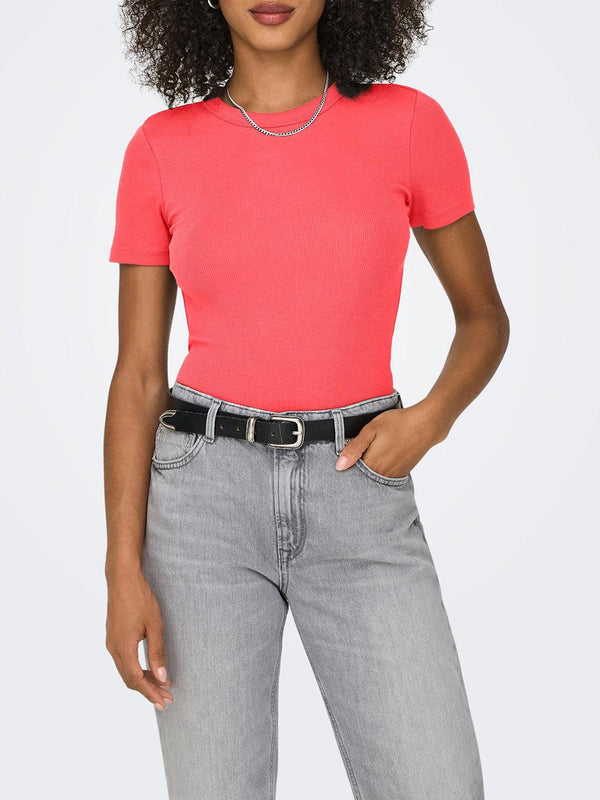 ONLY ONLEASY S/S O-NECK TOP BOX JRS