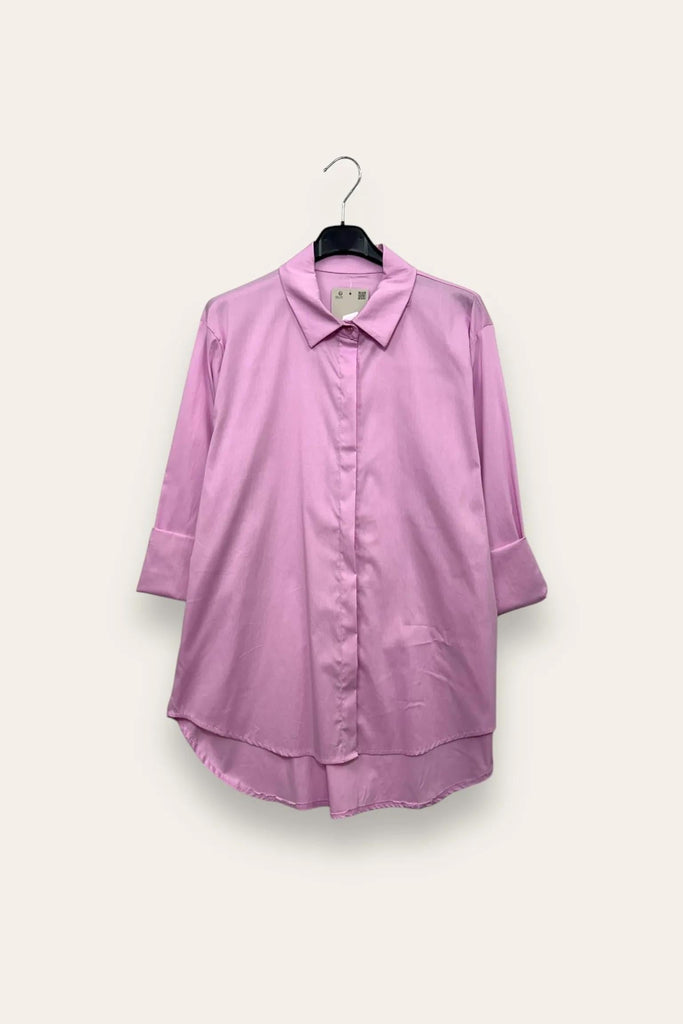 LOVEme Camicia over in tinta unita