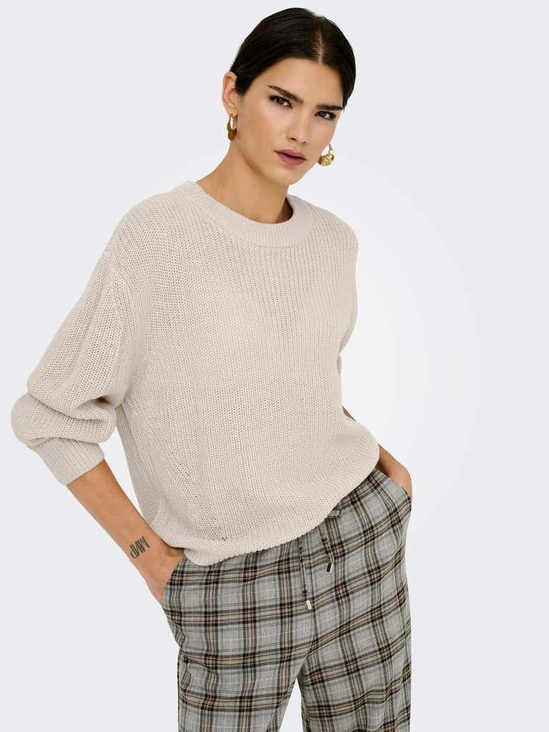 ONLY ONLMILOUZ LS RIB PULLOVER KNT NOOS