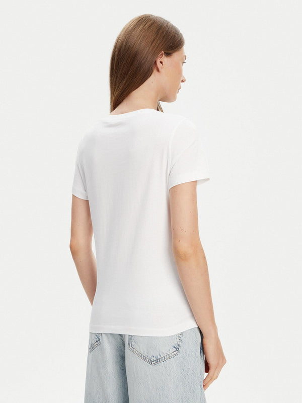 GUESS SS CN PEARLS LOVE TRIANGLE TEE