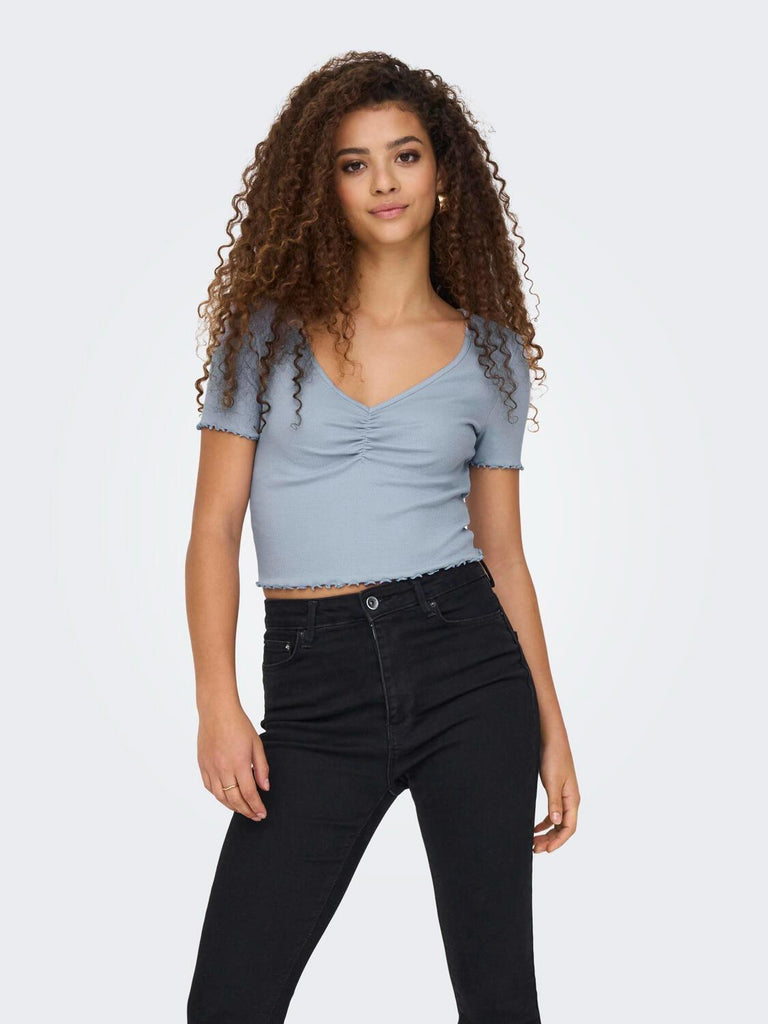 ONLY ONLBETTY S/S V-NECK TOP CC JRS