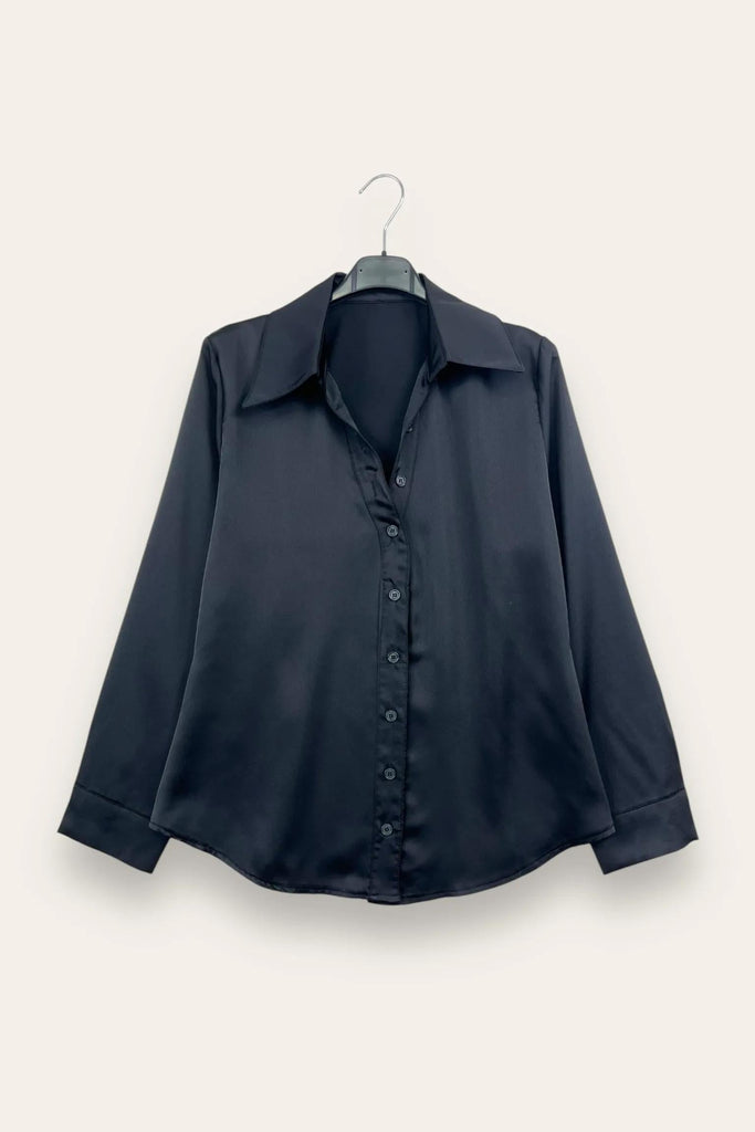 LOVEme Camicia in raso scollo a V