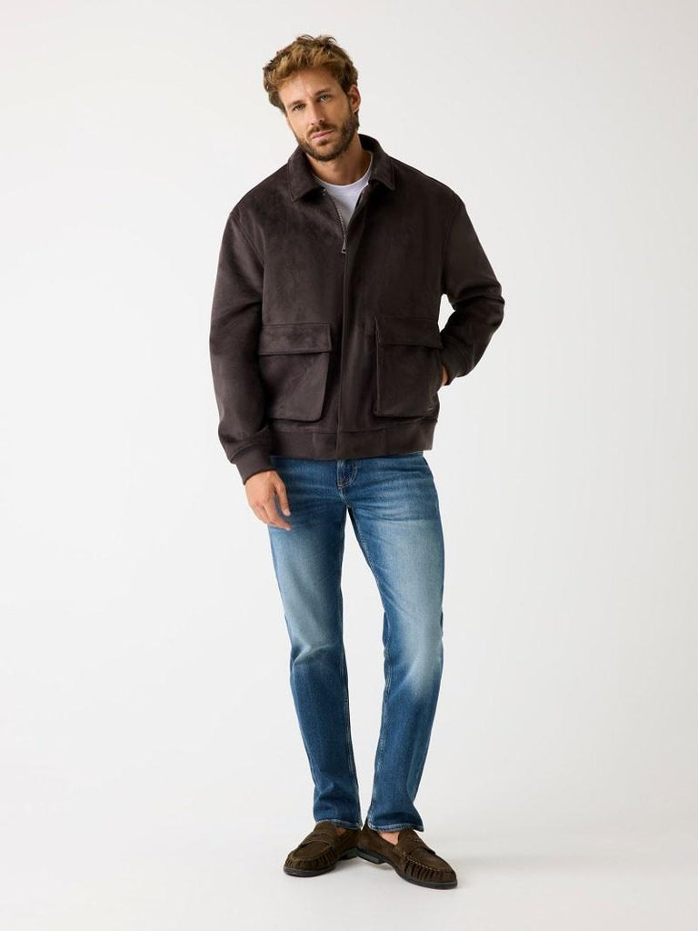 GUESS RYAN FAUX SUEDE JACKET