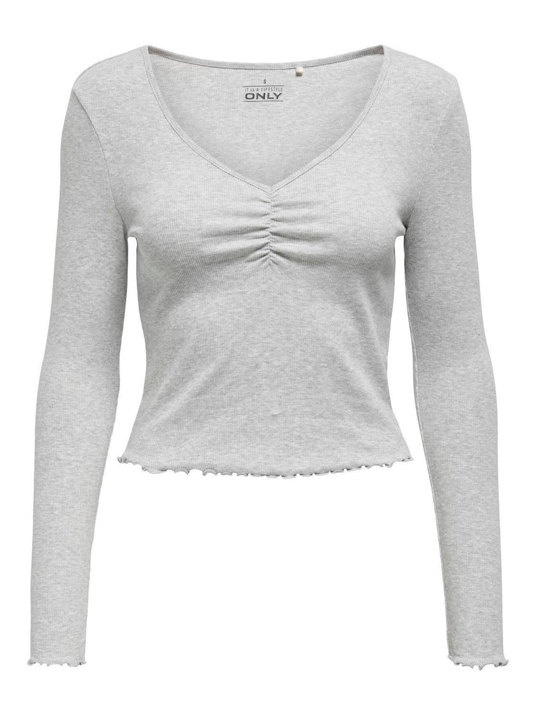 ONLY ONLBETTY L/S V-NECK TOP CC JRS