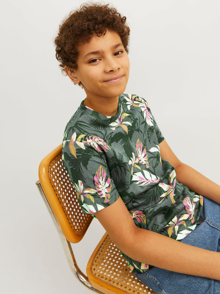 JACK JONES KIDS JORTAMPA AOP TEE SS CREW NECK JNR