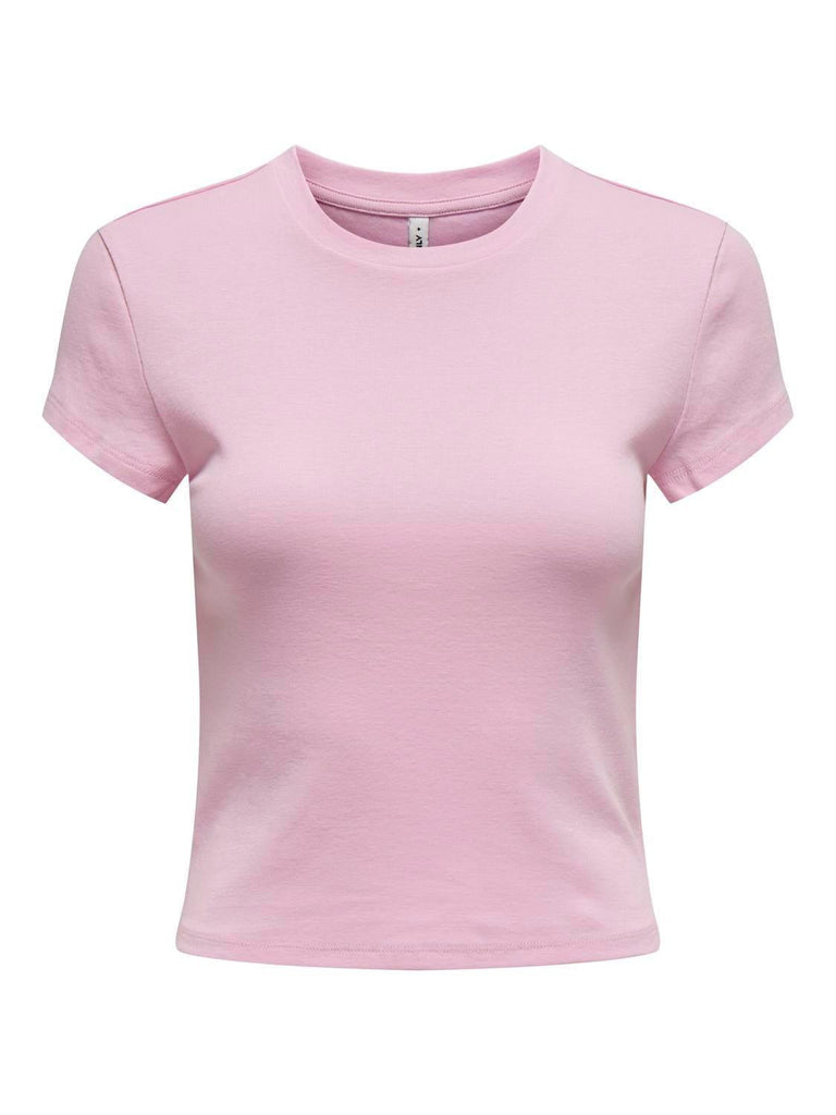 ONLY ONLELINA S/S O-NECK SHORT TOP JRS NOOS