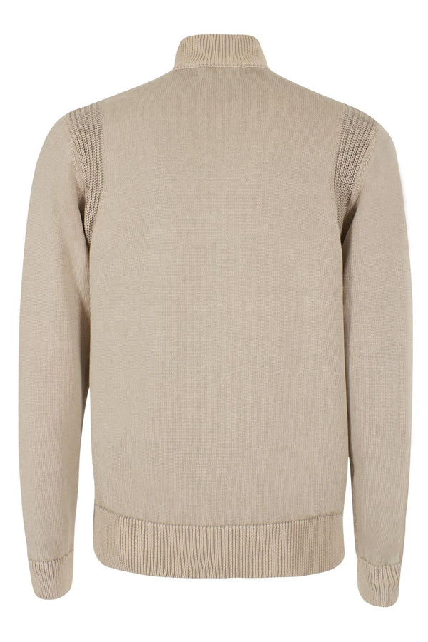 YES ZEE MAGLIA UOMO LUPETTO CON MEZZA ZIP