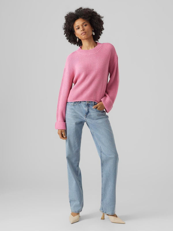 VERO MODA VMSAYLA FOLD LS O-NECK PULLOVER BOO