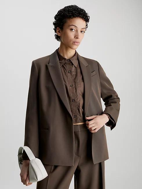 CALVIN KLEIN WOOL TWILL BLAZER