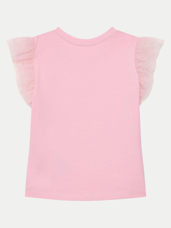 GUESS SS T-SHIRT W/MESH FR