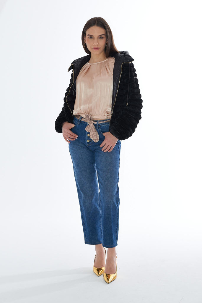 YES ZEE GIUBBINO DONNA TIPO BOMBER, REVERSIBILE