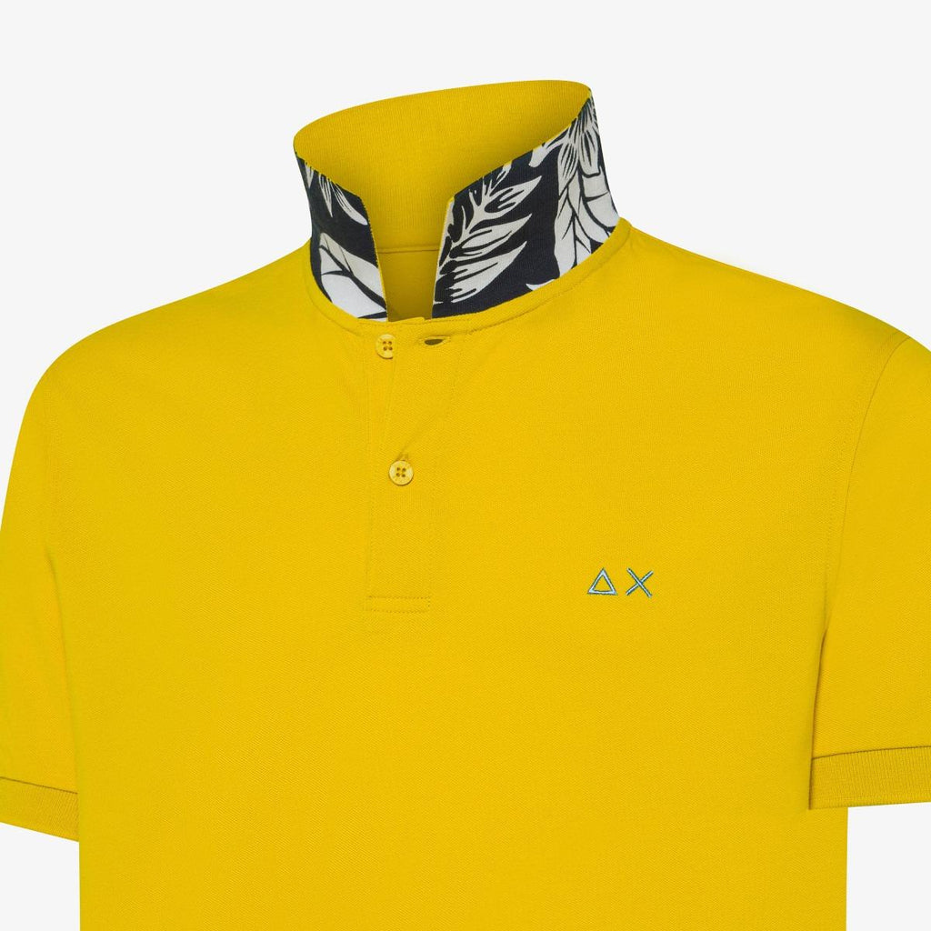 SUN68 POLO PRINT UNDER COLLAR S/S