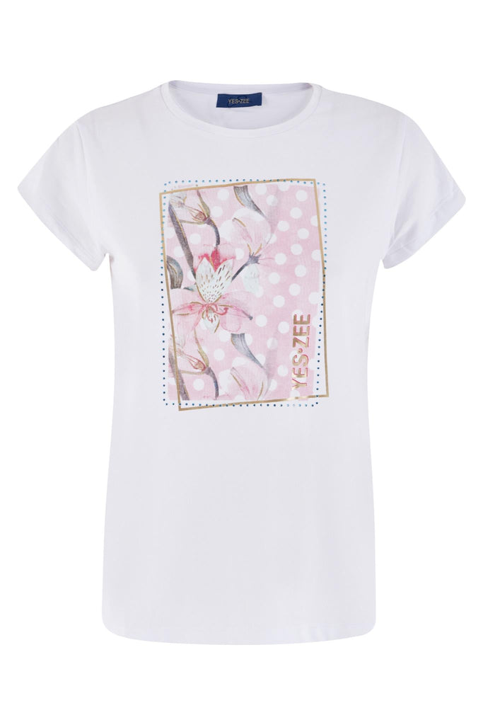 YES ZEE T-SHIRT DONNA GIROCOLLO, M/C