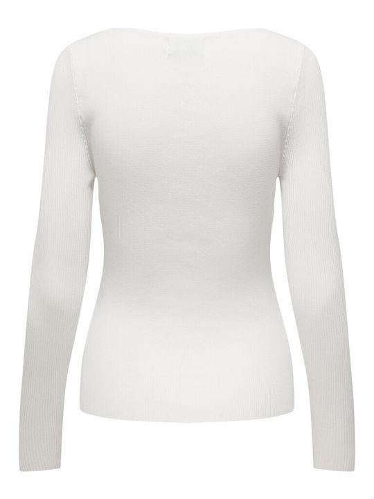 ONLY ONLLISA LS DETAIL V-NECK KNT