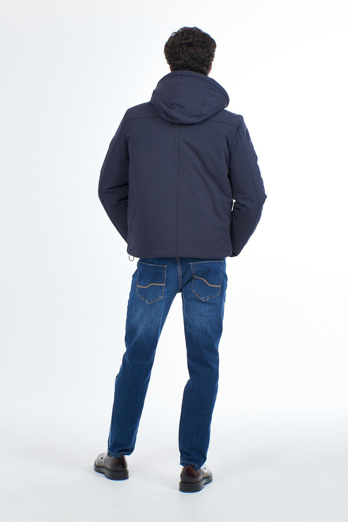 YES ZEE GIUBBINO UOMO CON CAPPUCCIO, INTERNO TRAPUNTATO