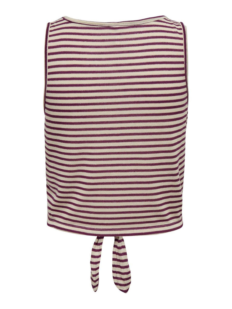 ONLY ONLCANNES S/L GLITTER KNOT TOP JRS