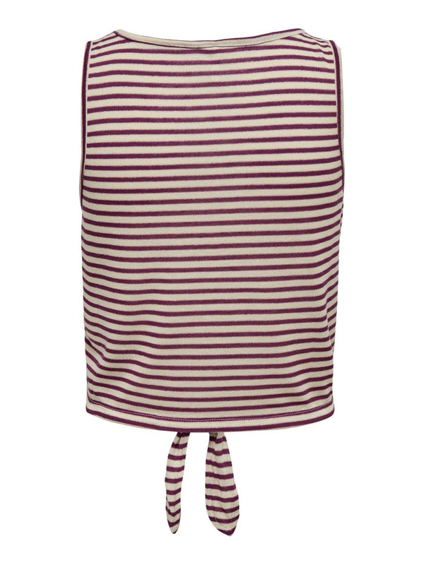 ONLY ONLCANNES S/L GLITTER KNOT TOP JRS