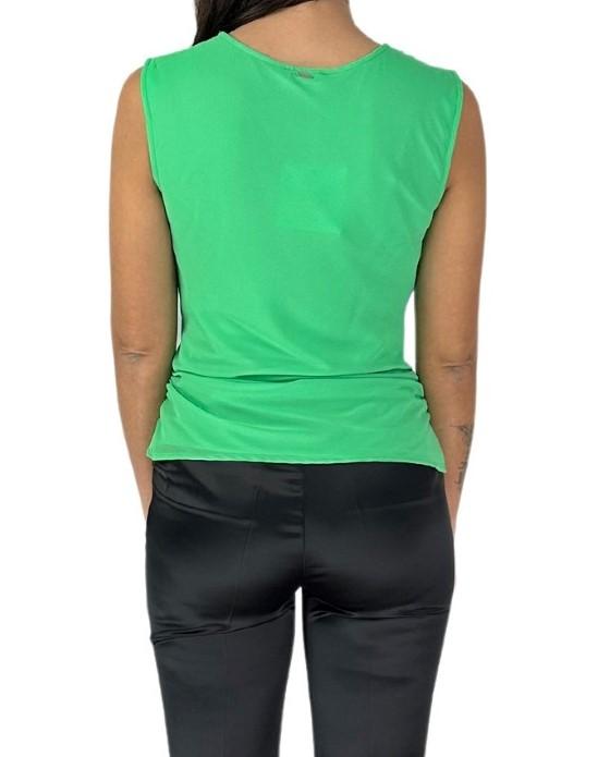 FRACOMINA DRAPE NECK TANK TOP