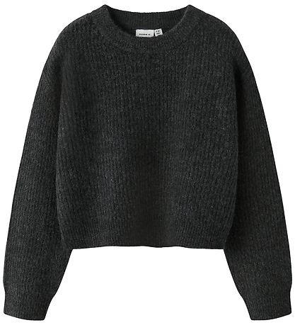 NAME.IT NKFHOLLY LS BOXY SHORT KNIT NOOS