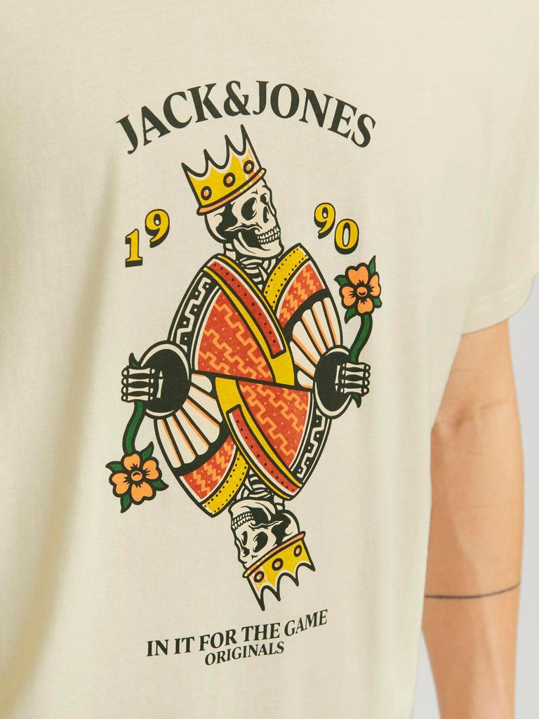 JACK AND JONES JORANATOMY SKULL TEE SS CREW NECK SN