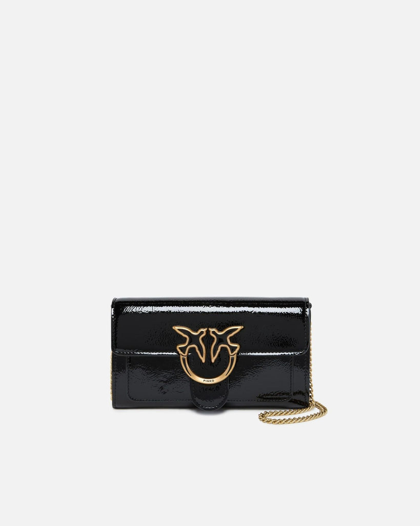 PINKO LOVE ONE WALLET C  RECYCLED SOFT NAPLACK