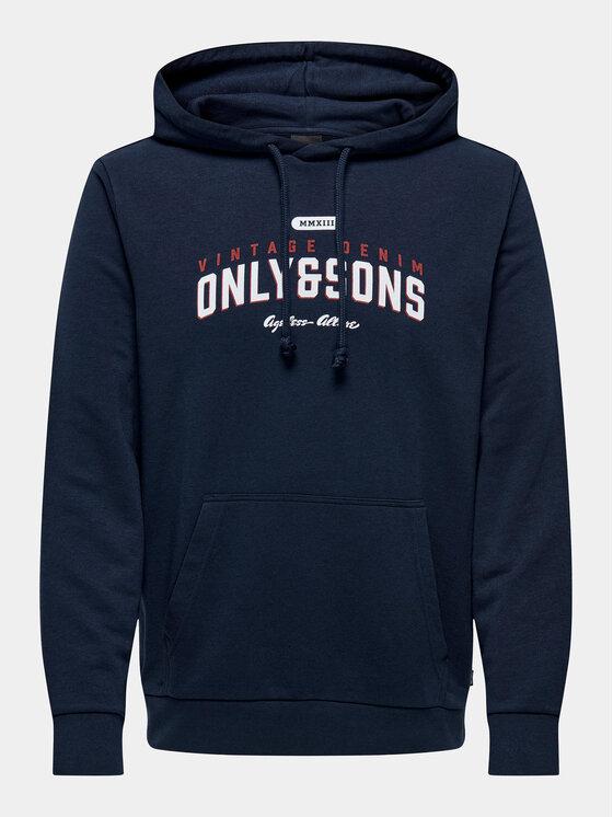 ONLY&SONS ONSLENNY REG VINTAGE PRINT HOOD SWEAT