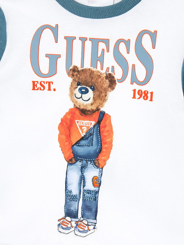 GUESS SET LS T-SHIRT+KNITD