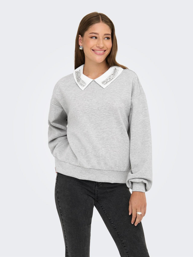 ONLY ONLWILLOW L/S O-NECK EMB. UB SWT