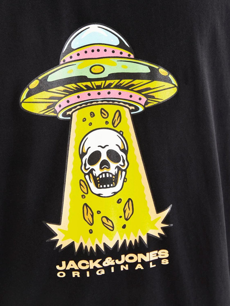 JACK AND JONES JORANATOMY SKULL TEE SS CREW NECK SN