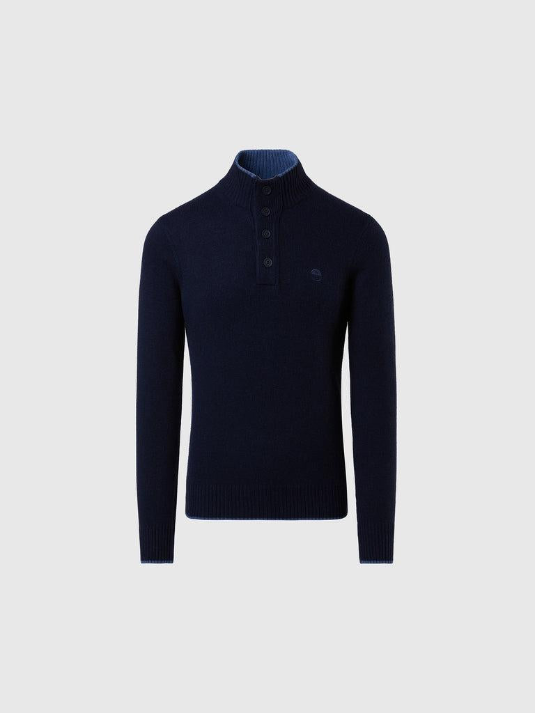 NORTH SAILS HALF BUTTON 7GG KNITWEAR