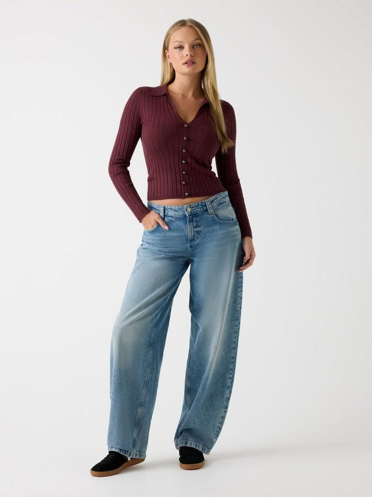 GUESS LS VN RIB MIRANDA SWTR