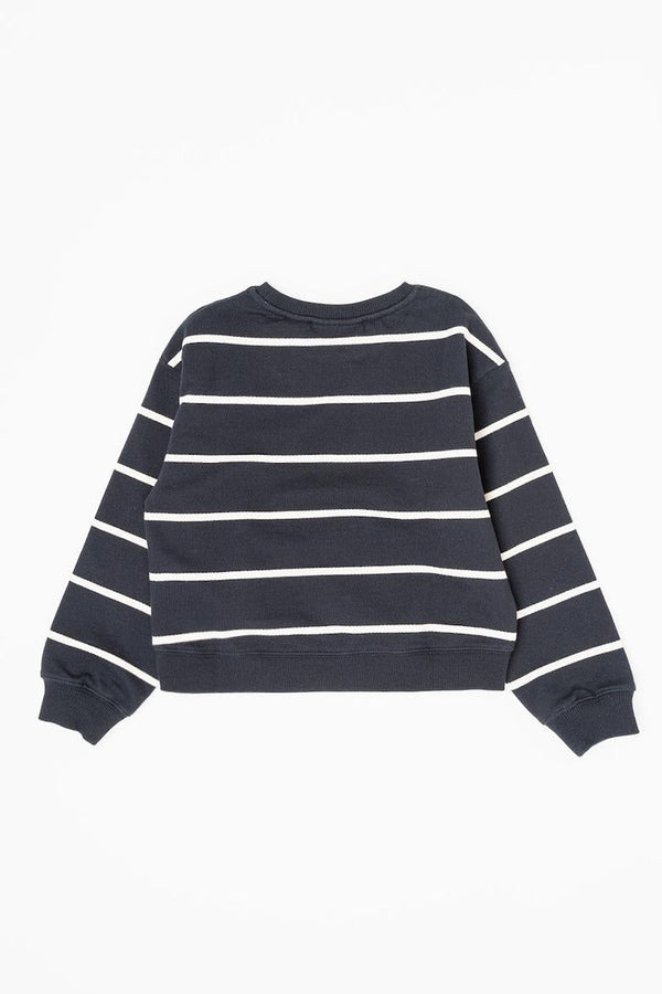 CALVIN KLEIN STRIPE BOXY CN SWEATSHIRT