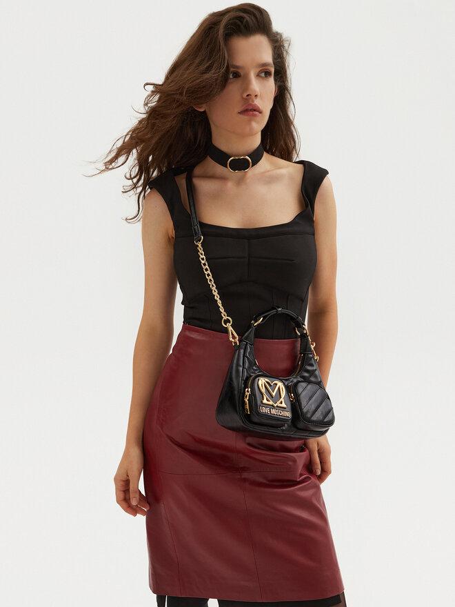 LOVE MOSCHINO BORSA PU QUILTED OBLIQUO