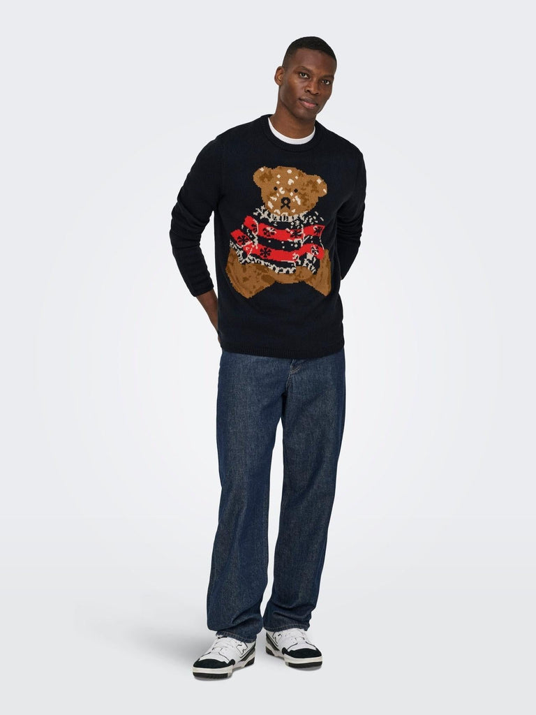 ONLY&SONS ONSXMAS REG 5 TEDDY CREW KNIT
