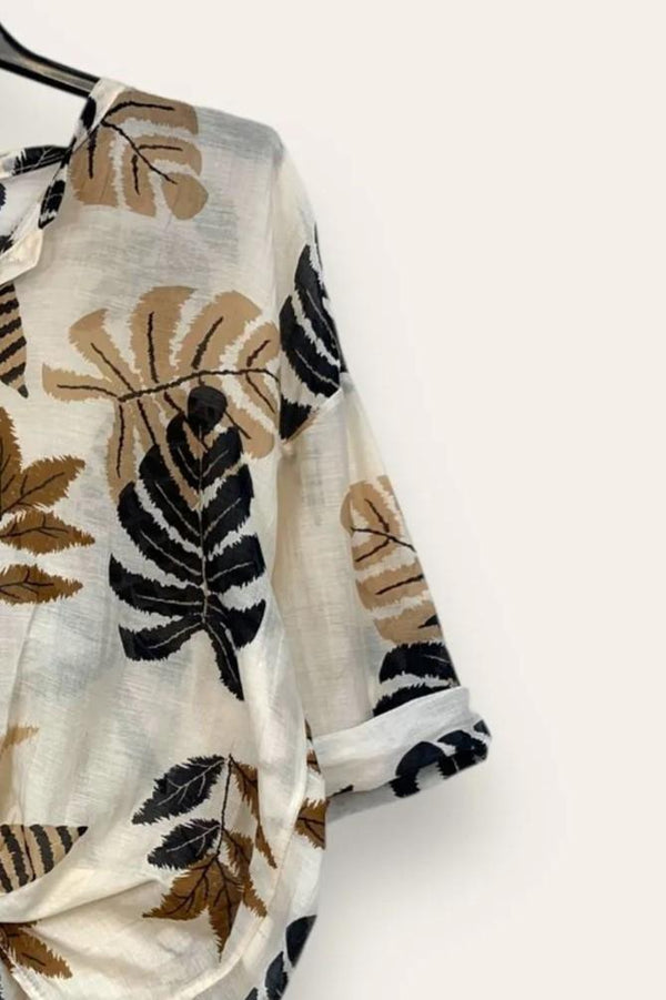 LOVEme Camicia seta e cotone in fantasia