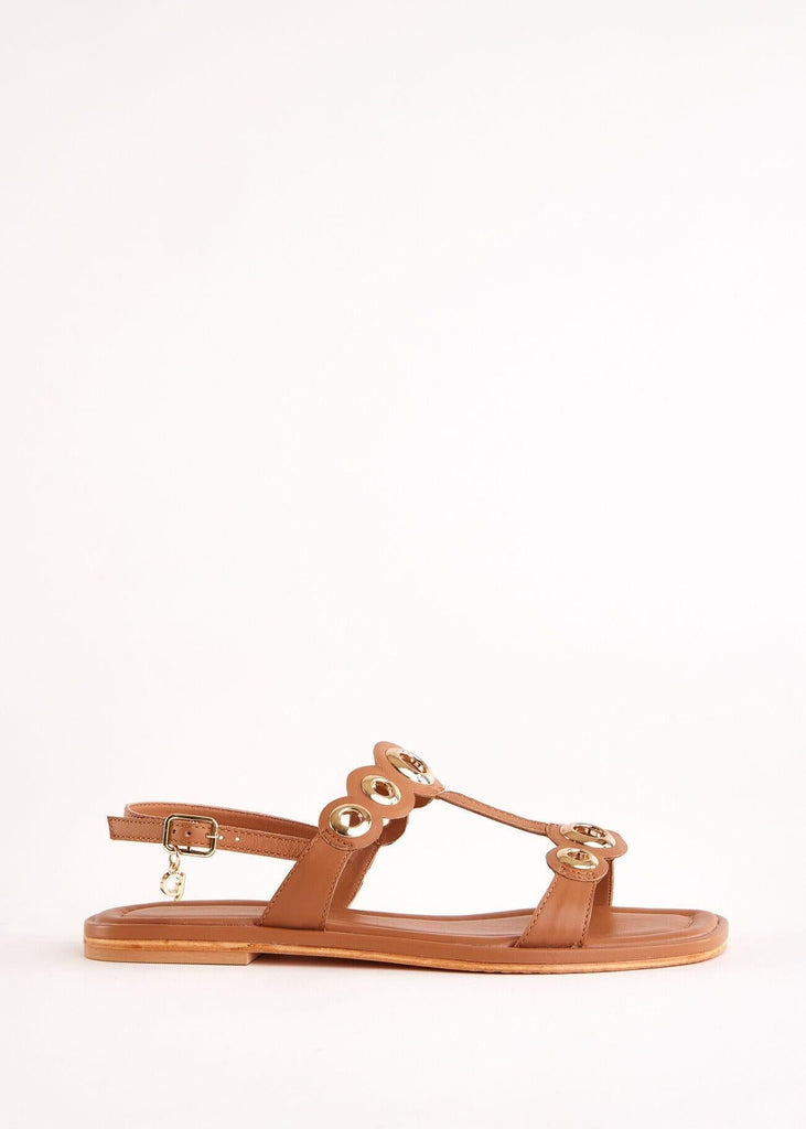 GAUDI SANDALO FLAT DOREEN LEATHER