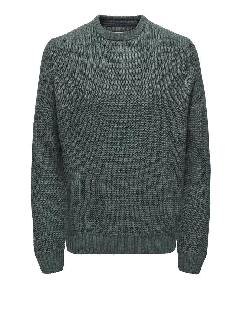 ONLY&SONS ONSADAM REG 5 STRUC CREW KNIT